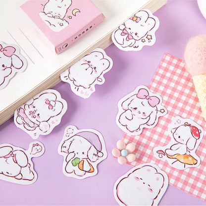 45 Pcs Cute Rabbit Kawaii Stickers