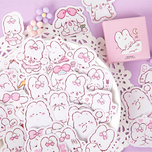 45 Pcs Cute Rabbit Kawaii Stickers