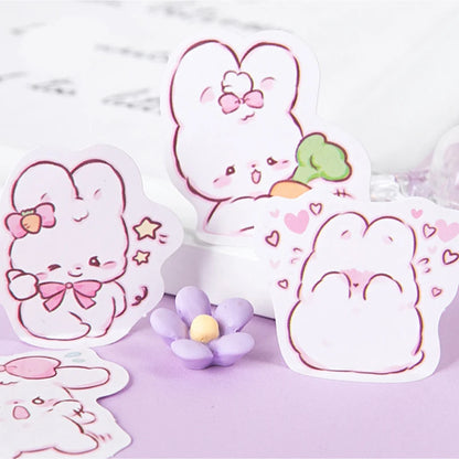 45 Pcs Cute Rabbit Kawaii Stickers