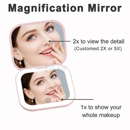 Cosmomiro Compact Mini LED Vanity Mirror