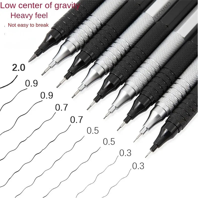 Metal Mechanical Pencil Set (0.5/0.7/0.9/2.0mm)