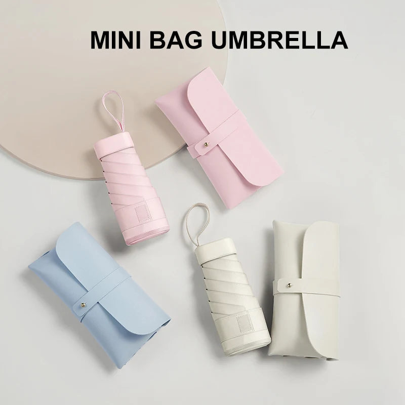 Capsule Mini Folding Umbrella & Bag Set