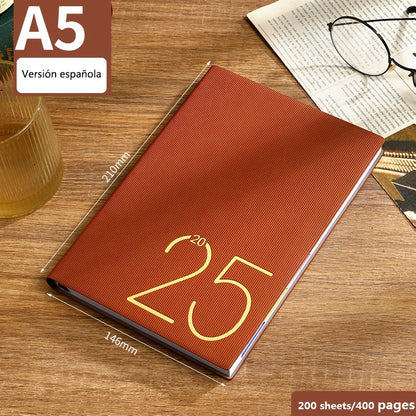 2025 A5 Daily Planner