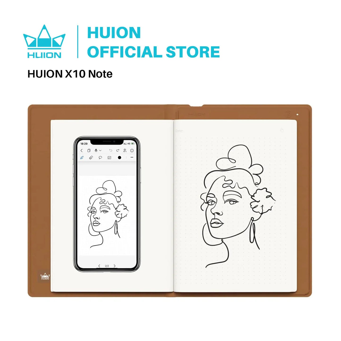 HUION Note 2-in-1 Digital Notebook (Bluetooth Writing Pad)